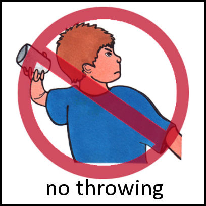 No throwing sales toys