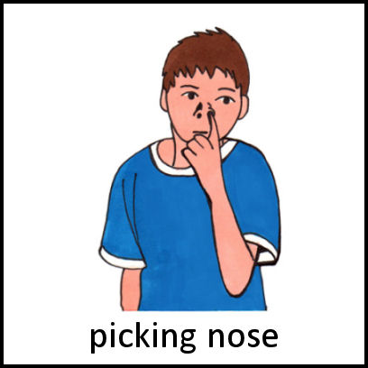 Picking nose